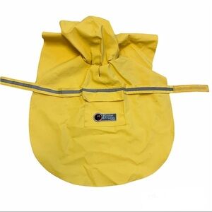 DOG Yellow Hooded Raincoat Size Medium